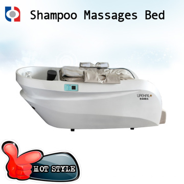 Shampoo cabelo lavagem equipamentos cabeleireiro cama cadeira de massagem